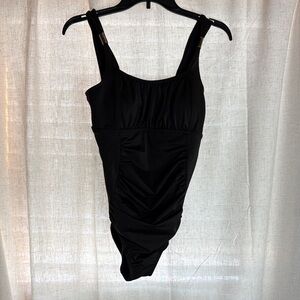 Lands' End Chocolate Brown One Piece Bathing Suit